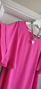 WALLIS fuschia embellished sleeve Sz 16UK
