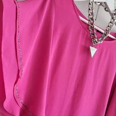 WALLIS fuschia embellished sleeve Sz 16UK