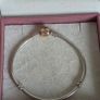 Authentic Pandora sterling silver bracelet with a 14k solid yellow gold clasp (marked G585 ALE).Size 18.5cm for the right size please check the last photos, in  very good condition Image 2