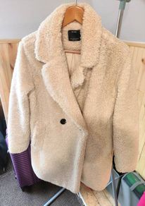Bershka Sherpa Coat Size XS