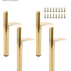 4 gold furniture legs