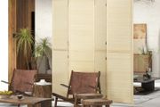 Bamboo Room Divider, Freestanding 4 Panel Folding