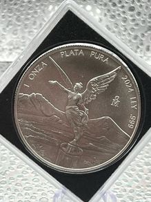 1oz Fine 999 Silver Bullion Mexican Libertad 204 Coin.