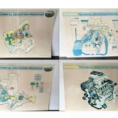 4 x Original Toyota Workshop Charts