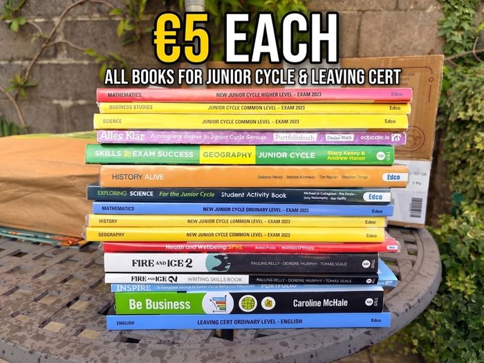 Huge Selection of Junior Cycle, TY & Leaving Cert Books