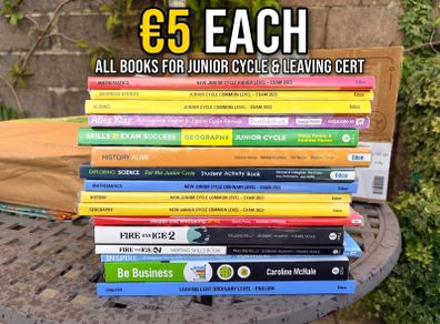 Huge Selection of Junior Cycle, TY & Leaving Cert Books