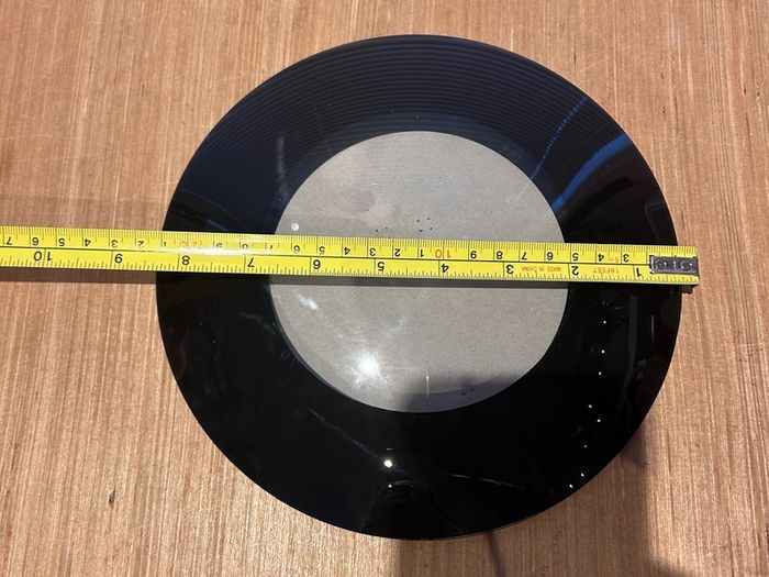 Black Glass Dome Shaped Photo Frame