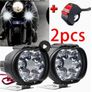 2pcs 6LED Motorcycle Auxiliary Spot Lights+1pc Switch, External LED Driving Headlights, High Brightness Image 5