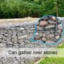 Chicken Netting Wire, 35cm x 4m Galvanized Hexagonal Fencing Wire, Lightweight Chicken Wire Mesh with a Cutting Pliers and 100 Pieces Nylon Ties, DIY Craft and Home Decoration (FREE POSTAGE) Image 4