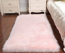 Super Soft Fluffy Faux Sheepskin Rug, Shaggy Silky Plush Carpet For Bedrooms Rugs Living Room Kids Rooms Decor Bedside Rugs MULTIPLE SIZES/COLOURS AVAILABLE (FREE SHIPPING)
