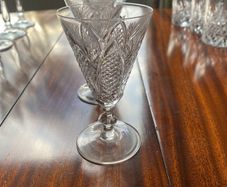 4 Waterford Crystal Dunmore sherry glasses