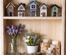 handcrafted tiny wooden houses!