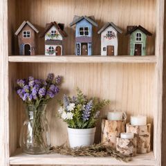handcrafted tiny wooden houses!