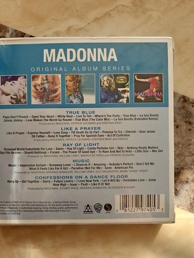 Madonna 5CD - Original Album Series  NEW