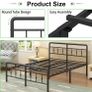 King Size Bed Frame with Victorian Headboard and Footboard Image 7