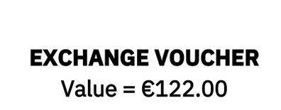 CEX Voucher of 122 euros