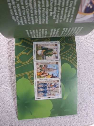 2003 Ireland St. Patrick's Day Stamp Booklet .
