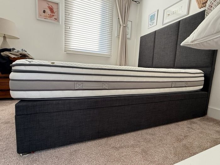 Double Bed with storage and Firm Mattress