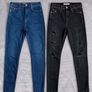 Two pairs of Black and Blue Tommy Hilfiger jeans W29/L 34 Uk 10 Image 2