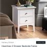 M&S Hastings 2 Drawer Bedside Table. Image 5