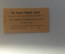Irish stamps, 1988 Mid Western Philatelic Exhibition Booklet