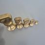 Antique Victorian brass bell weights Image 7