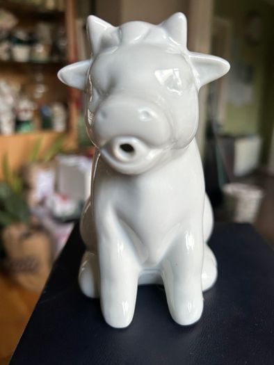 Cream & Milk Porcelain Cow Jug