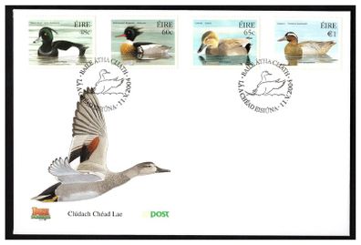 2004 Ireland Fauna & Flora Native Ducks Commemorative Stamps An Post First Day Cover (FDC)