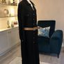 Brand New Ladies Black Shirt Dress with Gold Buttons and Brown Belt. Size UK 24 / EU 52 Image 5