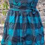 Atmosphere - Strapless Plaid Smock Puff Ball Mini Frock Dress Image 2