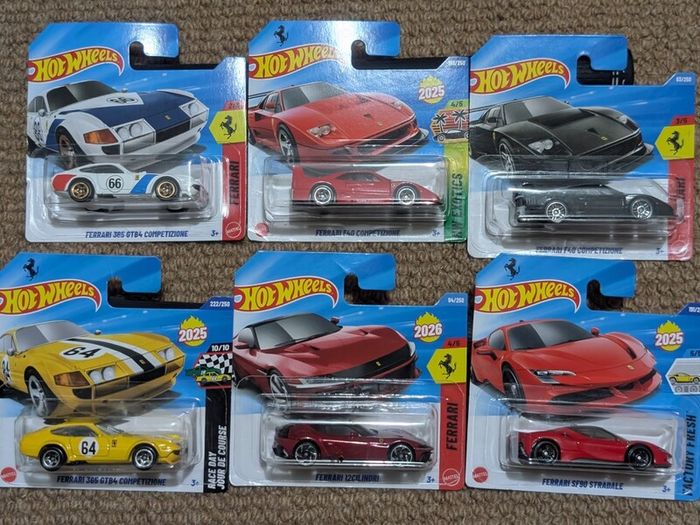 Hot Wheels Ferrari x 6