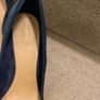 NEXT Shoes Navy Suede Heels Image 3