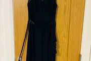 Navy Lace Chiffon Dress,Berry Pove,XS,Like New,Confirmation,Special Occas