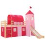 Childrens Loft Bed Frame with Slide & Ladder Pinewood 208x230cm Image 5
