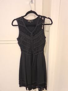 Maje black dress worn once, size 1 / UK 8