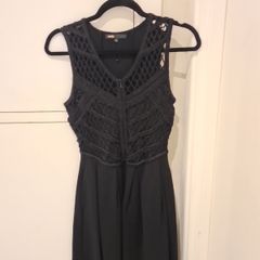 Maje black dress worn once, size 1 / UK 8