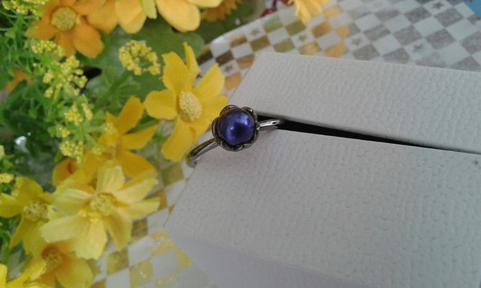 Brand new genuine Pandora freshwater pearl ring
