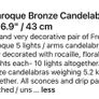 Pair of French Brass Candlelabras Image 4