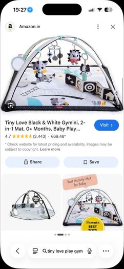 Tiny Love play gym