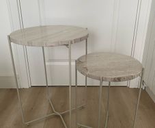 Two marble side table