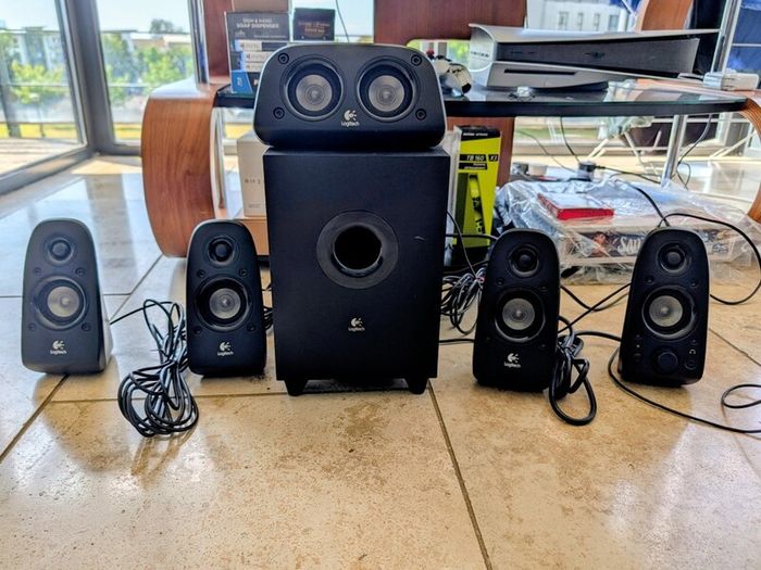 Logitech Z506 5.1 Surround Sound System + Extended Rear Cables