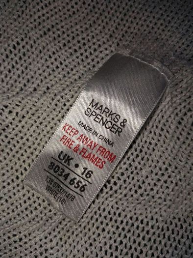 M&s White Cardigan