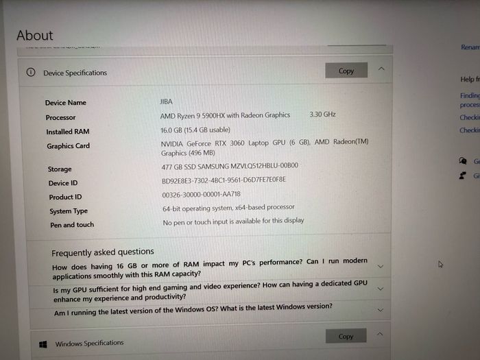 Asus Rog gaming Laptop