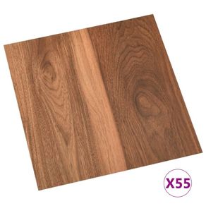 Self-adhesive Flooring Planks 55 pcs PVC 5.11 m(sqr) Brown