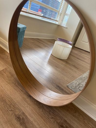 IKEA Walnut Veneer Mirror