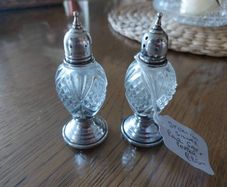antique salt and pepper set