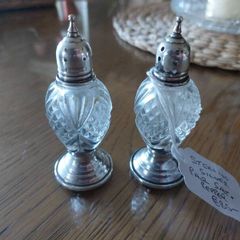 antique salt and pepper set