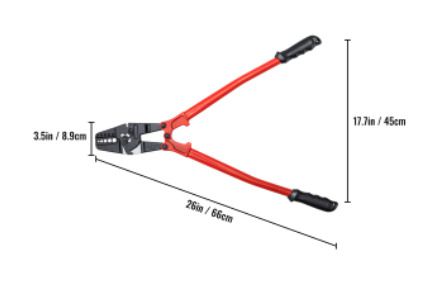BRAND NEW 24inch Wire Rope Swager Crimper Tool