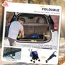 Foldable Dog Stroller, Lightweight Dog Pram w/ Shoulder Strap, Storage Bag, Cup Holder, Dark Blue Image 5