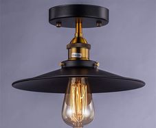 Vintage Ceiling Light, Edison Flush Mounted Retro Style E27 Industrial Ceiling Light Fixture (FREE POSTAGE)